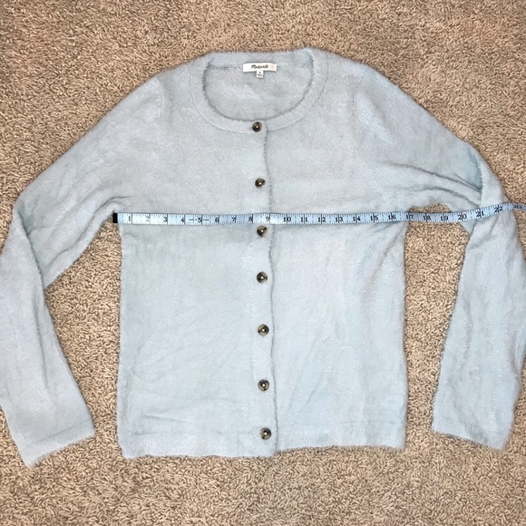 Madewell Hewitt Cardigan Sweater Blue Size Medium - Picture 4 of 8
